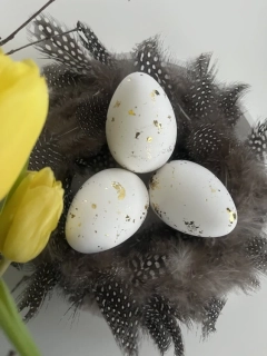 Velikonoční vajíčka zlatá (3ks)