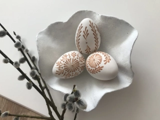 Velikonoční vajíčka ručně malovaná (3ks)
