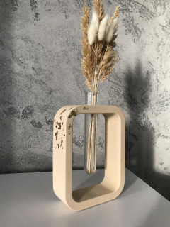 Béžová váza Olivia